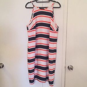 Banana republic tie neck dress size 14